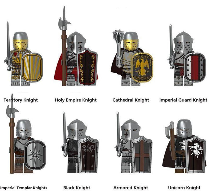 Medieval Warriors Custom Minifigure Set S2 (8-Pack)