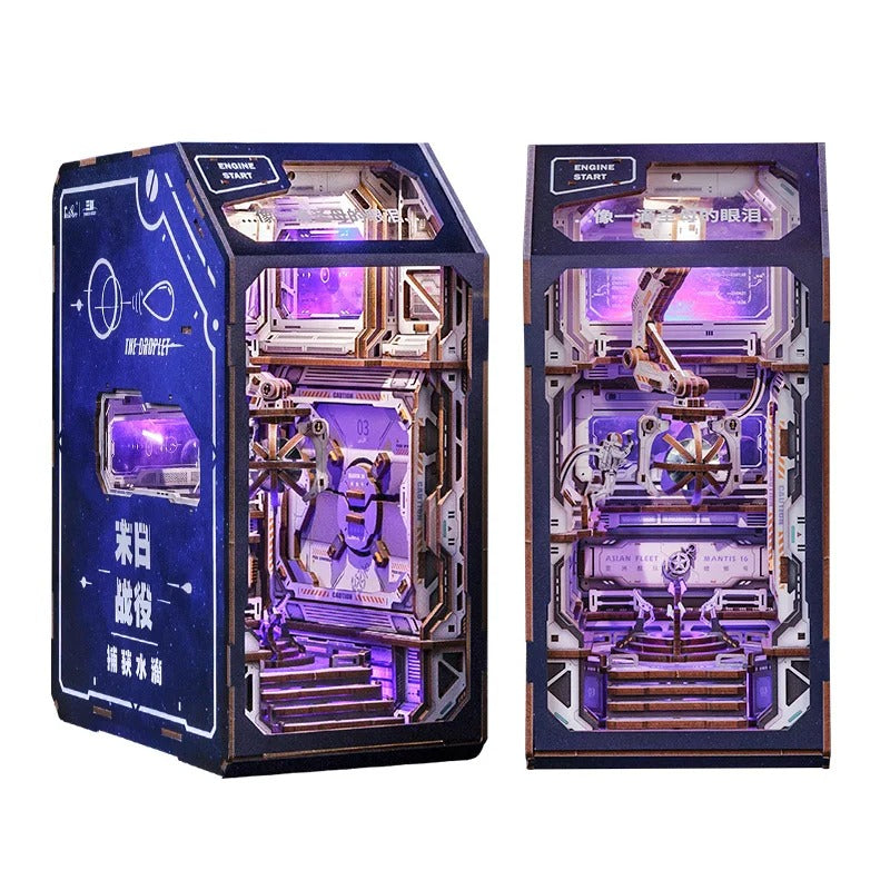 Book Nook Wizardi Miniature - Catching the Droplet Roombox Kit-0