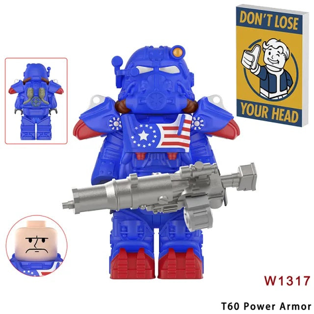 T60 Power Armor Blue for Lego