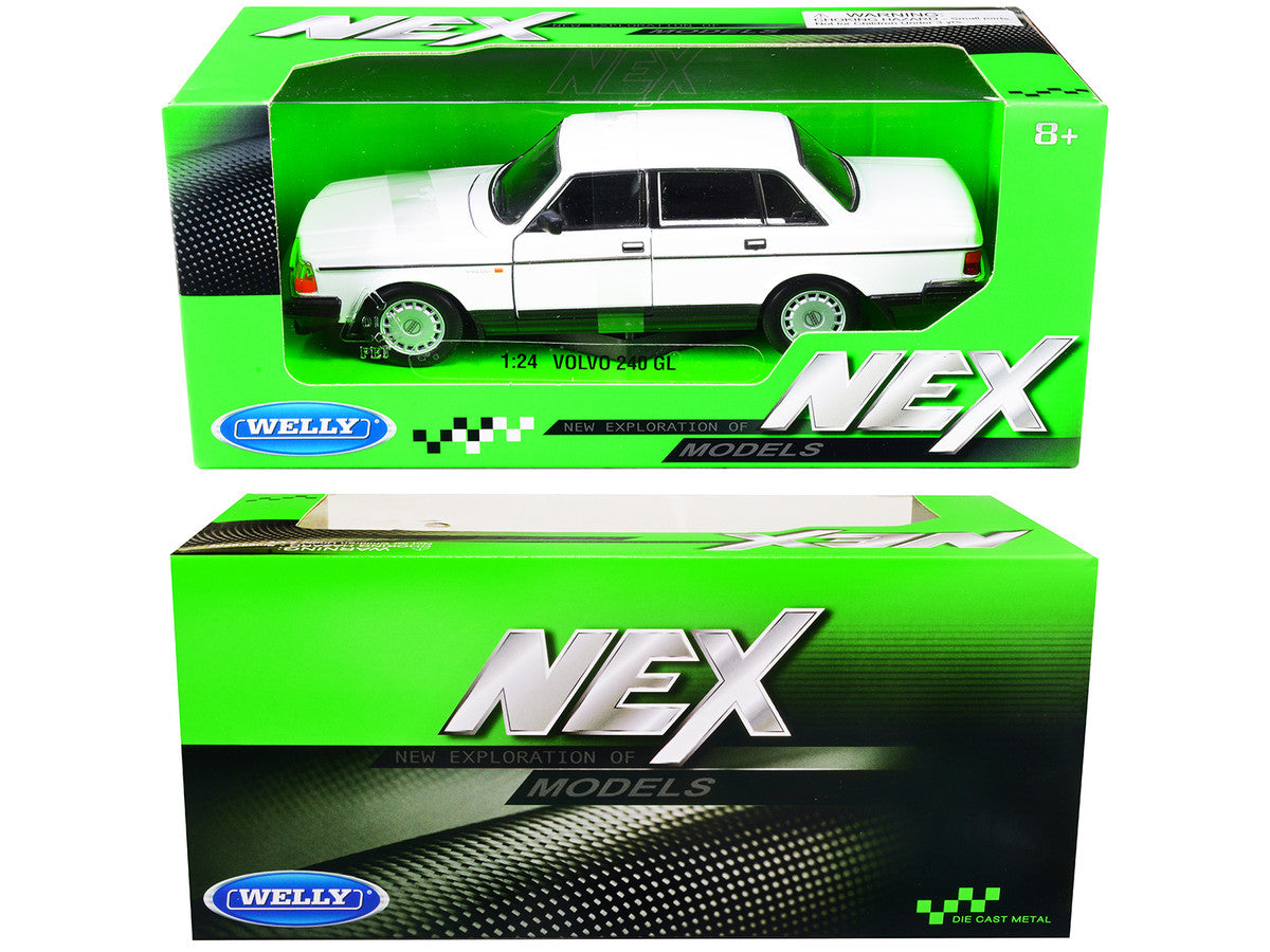 Volvo 240 GL White "NEX Models" 1/24 Diecast Model Car by Welly-2