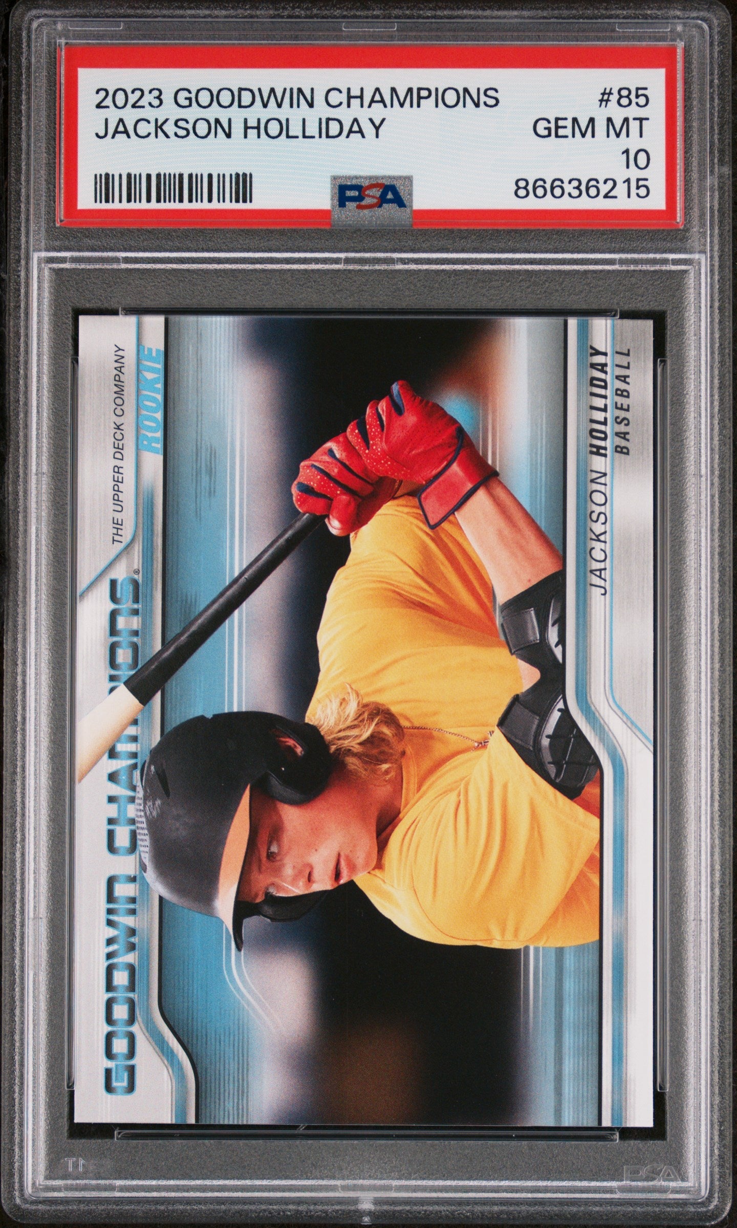 2023 UPPER DECK GOODWIN CHAMPIONS JACKSON HOLLIDAY  #85 - PSA 10