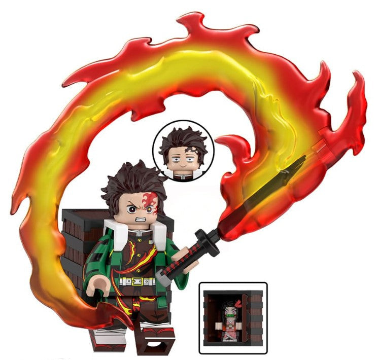 Water Pillar Swordsman Custom Minifig for Lego