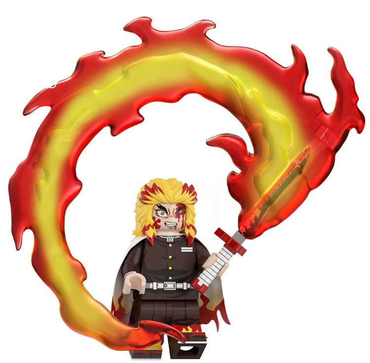 Flame Pillar Swordsman Custom Minifig for Lego