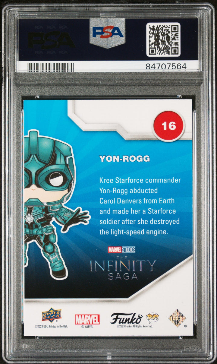2023 UPPER DECK FUNKO POP MARVEL  YONROGG SPECTRUM #16  PSA 9 2